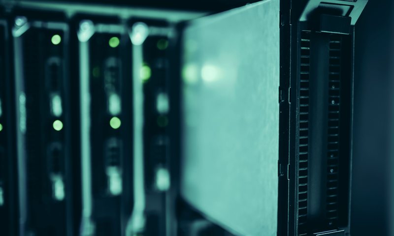 Server racks in a modern data center